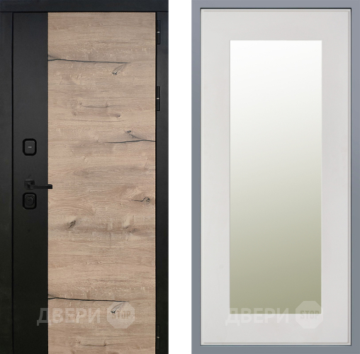 Дверь Заводские двери Ларте Зеркало Модерн Белый софт в Фрязино