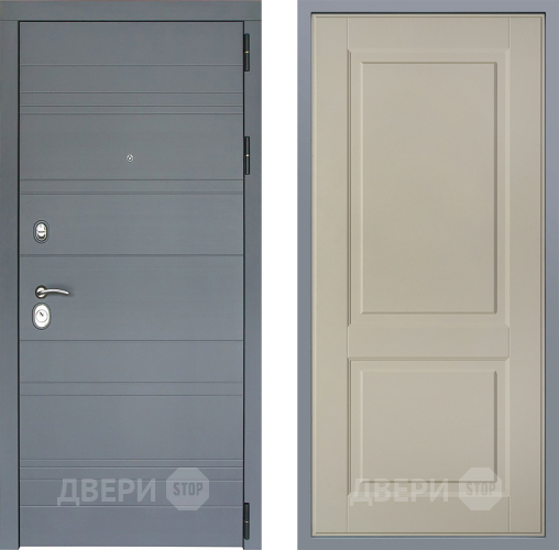 Дверь Заводские двери Лира Софт графит Доррен Шампань в Фрязино
