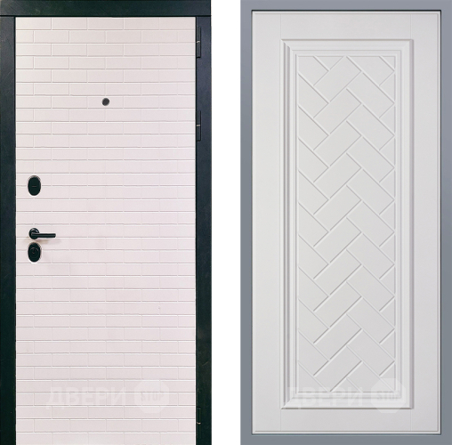 Дверь Заводские двери Сохо Упра Белый софт в Фрязино