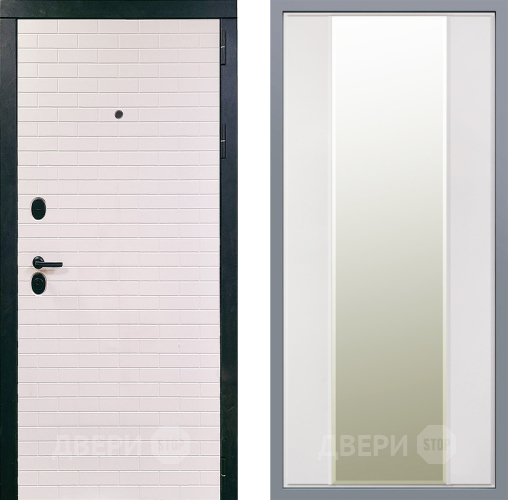 Дверь Заводские двери Сохо Зеркало Макси Белый матовый в Фрязино