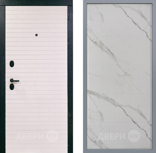 Дверь Заводские двери Сохо Тривия Мрамор белый в Фрязино