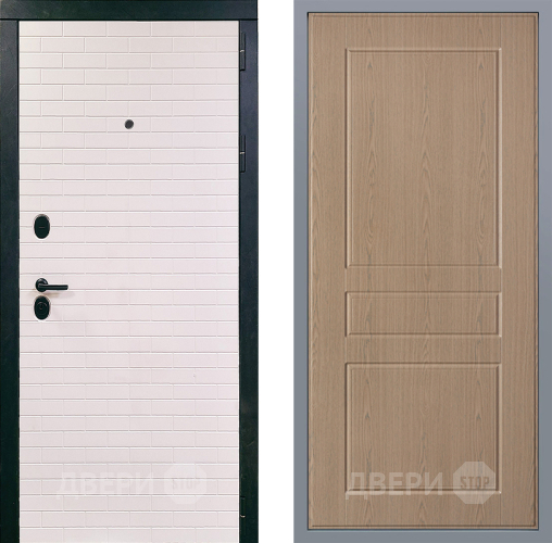 Дверь Заводские двери Сохо К-2 Беленый дуб в Фрязино