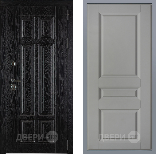 Дверь Заводские двери Мюнхен Стокгольм Грей софт в Фрязино