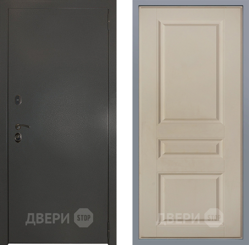 Дверь Заводские двери Эталон 3к антик серебро Стокгольм Шампань в Фрязино