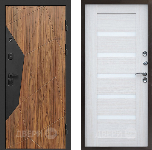 Входная металлическая Дверь Престиж Avangard Царга Лиственница белая в Фрязино