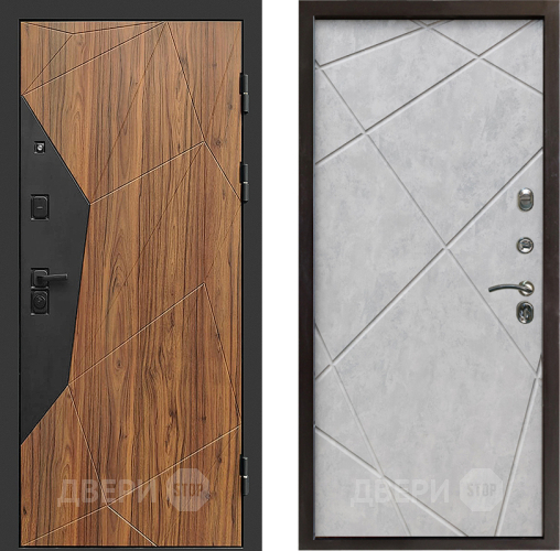 Входная металлическая Дверь Престиж Avangard Лучи Бетон светлый в Фрязино