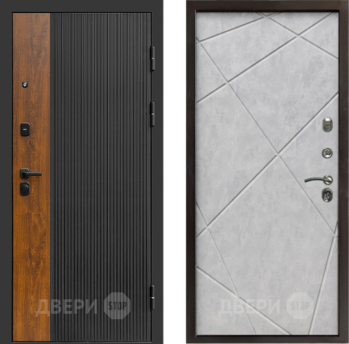 Входная металлическая Дверь Престиж Prestizh Лучи Бетон светлый в Фрязино