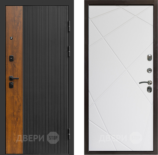 Входная металлическая Дверь Престиж Prestizh Лучи Бетон белый в Фрязино