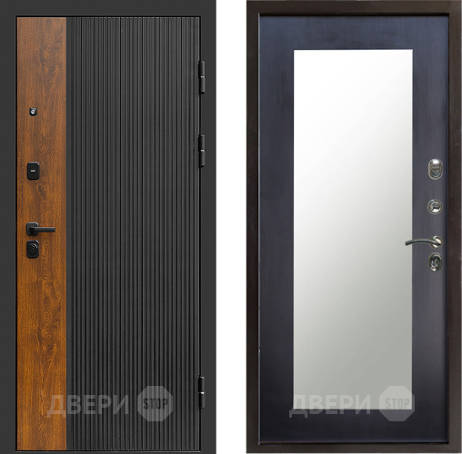 Входная металлическая Дверь Престиж Prestizh Зеркло Пастораль Венге в Фрязино