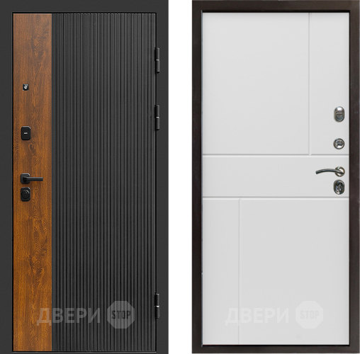 Входная металлическая Дверь Престиж Prestizh Горизонт Бетон белый в Фрязино