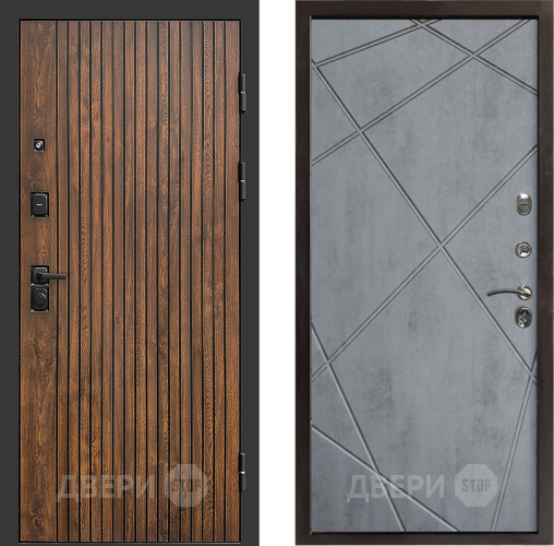 Входная металлическая Дверь Престиж Tvist Лучи Бетон темный в Фрязино