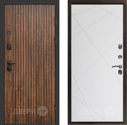 Входная металлическая Дверь Престиж Tvist Лучи Бетон белый в Фрязино