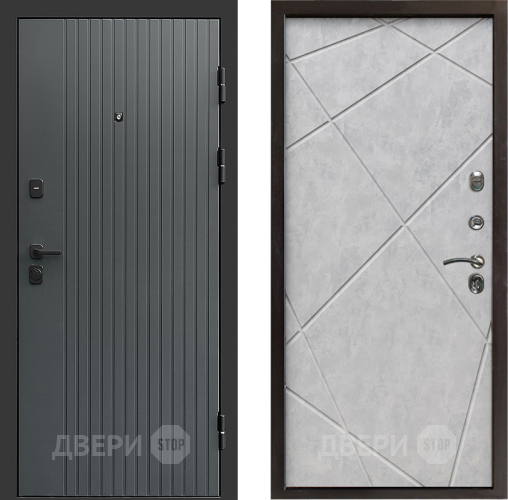 Дверь Престиж Tvist Grey Лучи Бетон светлый в Фрязино