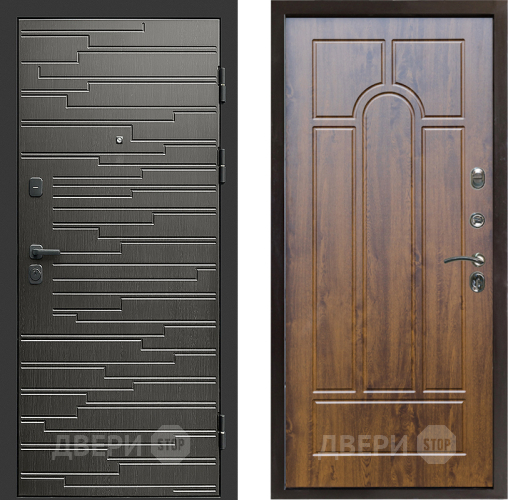 Входная металлическая Дверь Престиж Rivera Арка Дуб в Фрязино