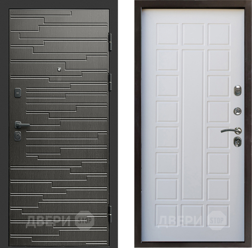 Входная металлическая Дверь Престиж Rivera Престиж Белое дерево в Фрязино