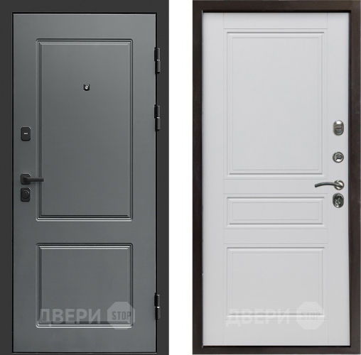 Входная металлическая Дверь Престиж Verona Классика Белый матовый в Фрязино