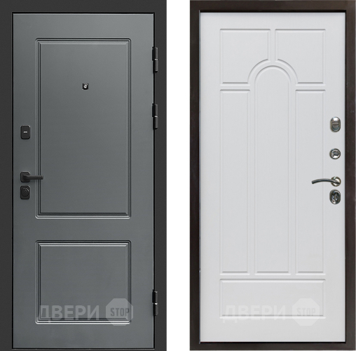 Входная металлическая Дверь Престиж Verona Арка Белое дерево в Фрязино