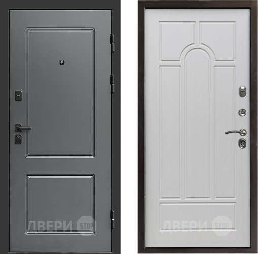 Входная металлическая Дверь Престиж Verona Арка Лиственница белая в Фрязино