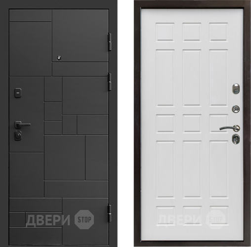 Входная металлическая Дверь Престиж Kvadro Спарта Белое дерево в Фрязино