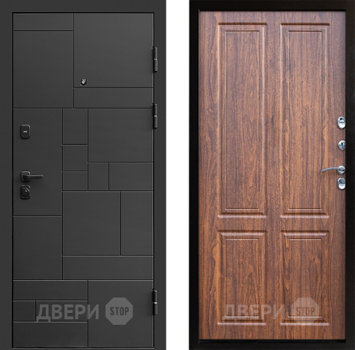 Входная металлическая Дверь Престиж Kvadro Премиум Орех светлый в Фрязино