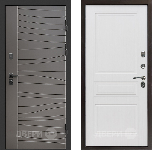 Входная металлическая Дверь Престиж Siciliya Классика Белое дерево в Фрязино