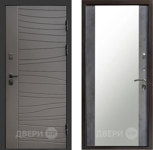 Дверь Престиж Siciliya Зеркало Бетон темный в Фрязино