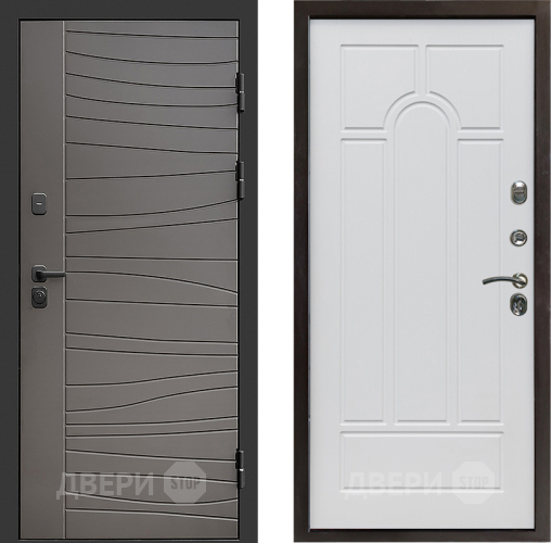 Входная металлическая Дверь Престиж Siciliya Арка Белое дерево в Фрязино