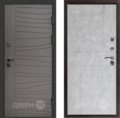 Входная металлическая Дверь Престиж Siciliya Горизонт Бетон светлый в Фрязино