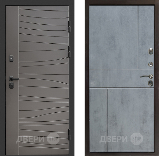 Входная металлическая Дверь Престиж Siciliya Горизонт Бетон темный в Фрязино