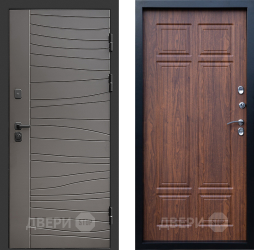 Входная металлическая Дверь Престиж Siciliya Премиум Орех темный в Фрязино