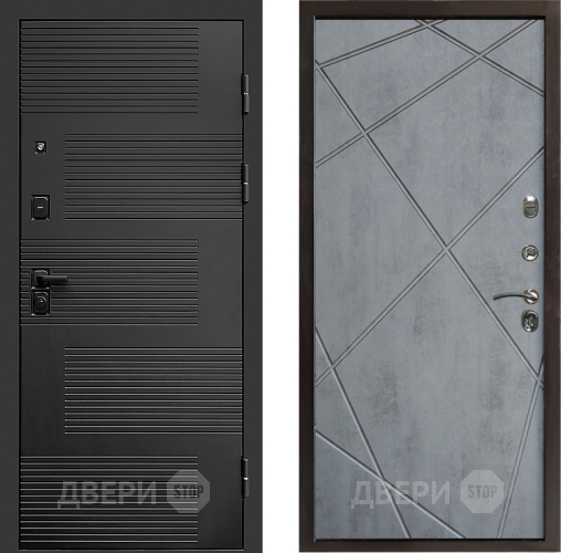 Входная металлическая Дверь Престиж Favorit Лучи Бетон темный в Фрязино