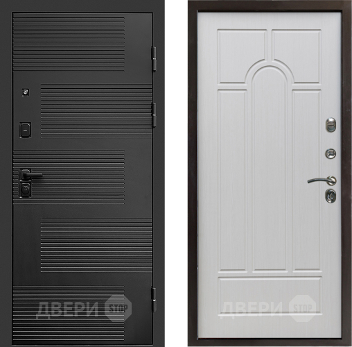 Входная металлическая Дверь Престиж Favorit Арка Лиственница белая в Фрязино