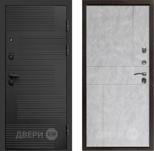 Входная металлическая Дверь Престиж Favorit Горизонт Бетон светлый в Фрязино