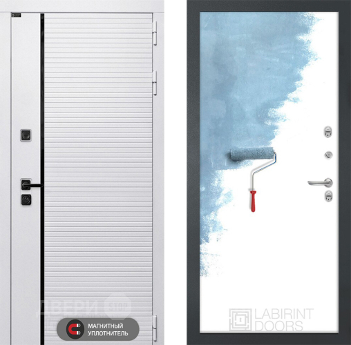 Входная металлическая Дверь Лабиринт (LABIRINT) Royal 28 Под покраску в Фрязино