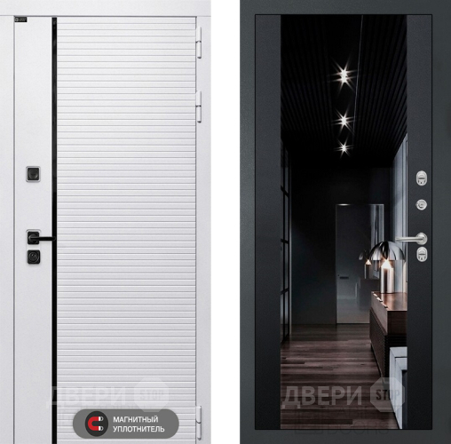 Дверь Лабиринт (LABIRINT) Royal Зеркало Максимум с тонировкой Черный кварц в Фрязино