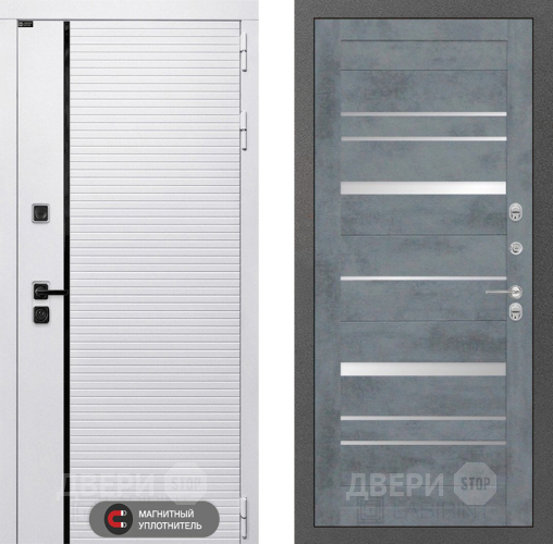 Входная металлическая Дверь Лабиринт (LABIRINT) Royal 20 Бетон темный в Фрязино