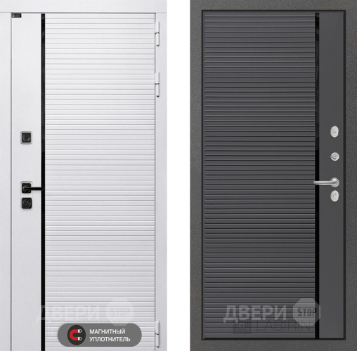 Входная металлическая Дверь Лабиринт (LABIRINT) Royal 22 Графит софт в Фрязино