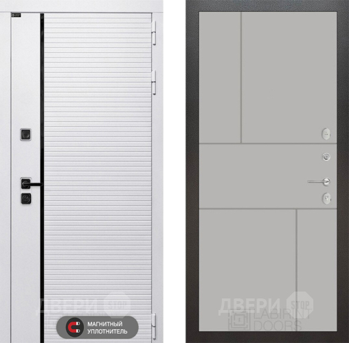 Входная металлическая Дверь Лабиринт (LABIRINT) Royal 21 Грей софт в Фрязино