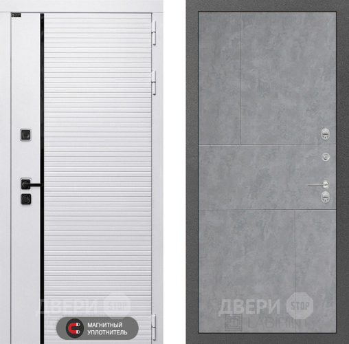 Входная металлическая Дверь Лабиринт (LABIRINT) Royal 21 Бетон светлый в Фрязино