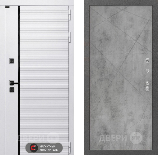 Входная металлическая Дверь Лабиринт (LABIRINT) Royal 24 Бетон светлый в Фрязино