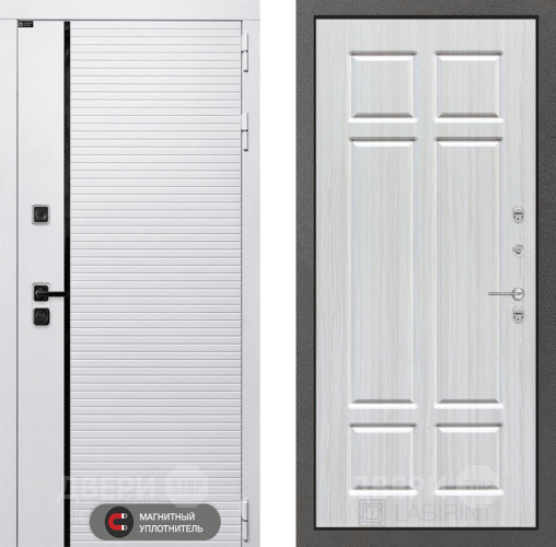 Входная металлическая Дверь Лабиринт (LABIRINT) Royal 08 Кристалл вуд в Фрязино