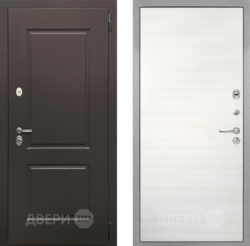 Входная металлическая Дверь Интекрон (INTECRON) Кампо Гладкая Дуб сильвер поперечный в Фрязино