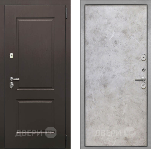 Входная металлическая Дверь Интекрон (INTECRON) Кампо Гладкая Мрамор светлый в Фрязино