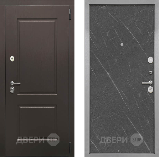 Входная металлическая Дверь Интекрон (INTECRON) Кампо Гладкая Гранит лава оникс в Фрязино