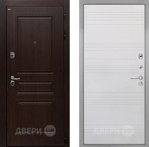 Дверь Интекрон (INTECRON) Брайтон Тиковое Дерево ФЛ-316 Белый ясень в Фрязино