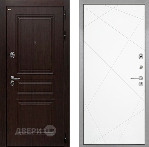 Входная металлическая Дверь Интекрон (INTECRON) Брайтон Тиковое Дерево Лучи-М Софт милк в Фрязино