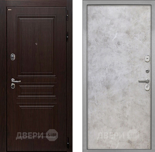 Входная металлическая Дверь Интекрон (INTECRON) Брайтон Тиковое Дерево Гладкая Мрамор светлый в Фрязино