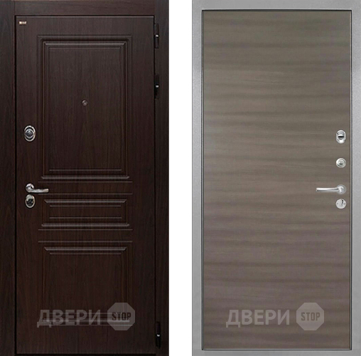 Входная металлическая Дверь Интекрон (INTECRON) Брайтон Тиковое Дерево Гладкая Дуб тоскано поперечный в Фрязино
