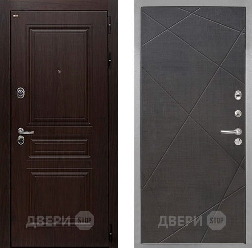 Входная металлическая Дверь Интекрон (INTECRON) Брайтон Тиковое Дерево Лучи-М Венге распил кофе в Фрязино