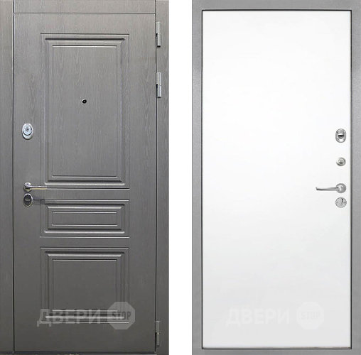 Дверь Интекрон (INTECRON) Брайтон Графит Гладкая Силк Сноу в Фрязино